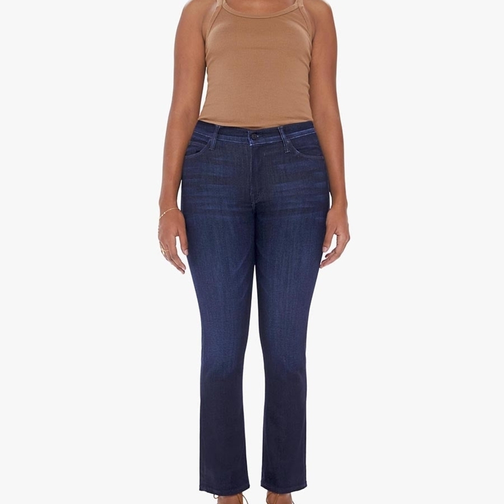 Mother The Mid Rise Dazzler Ankle - Now or Never - Stretchy midrise denim jean
